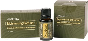 dōTERRA Mālama™ Collection  Nurturing Blend 15 mL, dōTERRA Mālama™ Moisturizing Bath Bar, dōTERRA Mālama™   Restorative Hand Cream